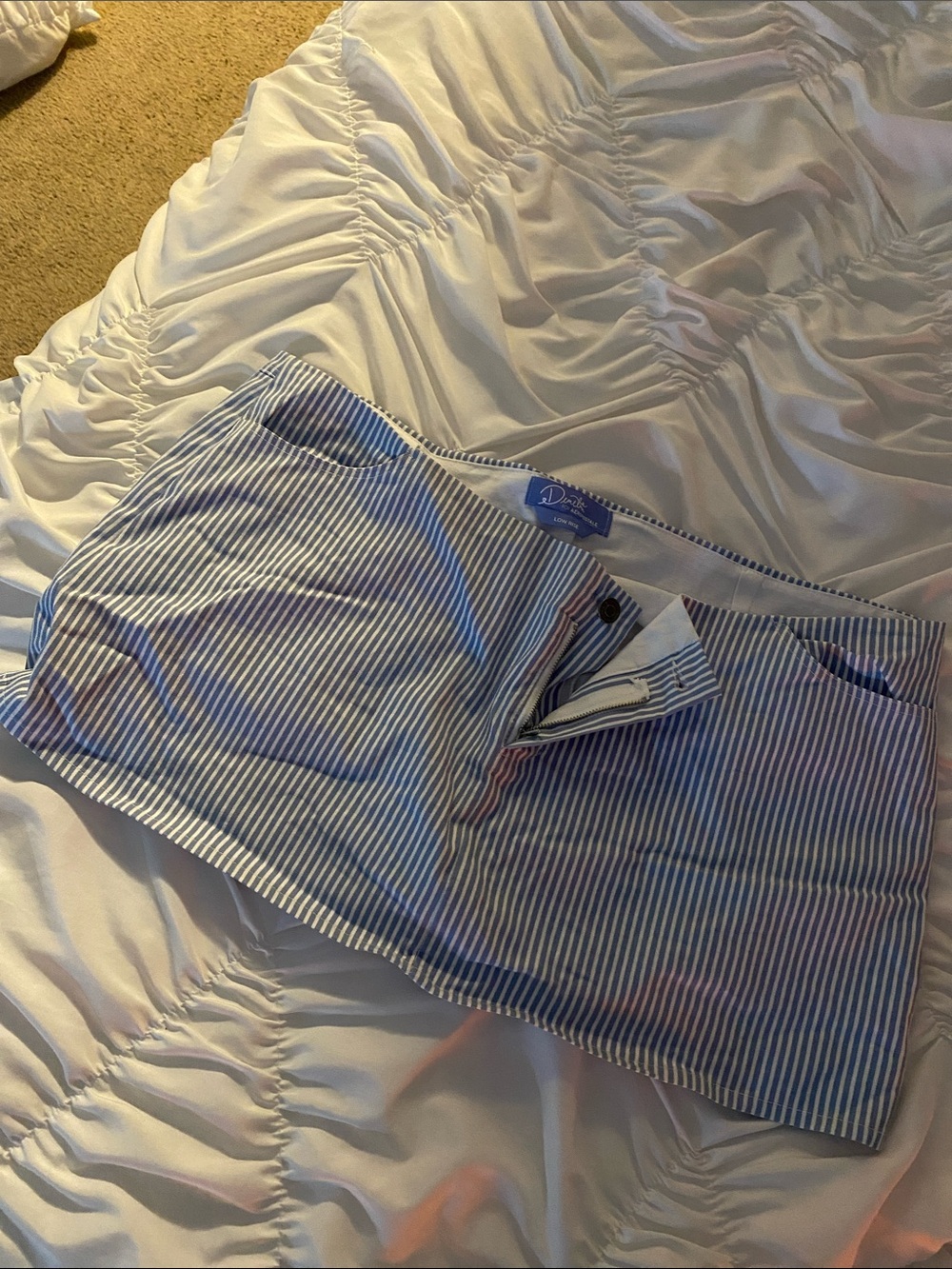 Aeropostale Blue and White Striped Women's Skort